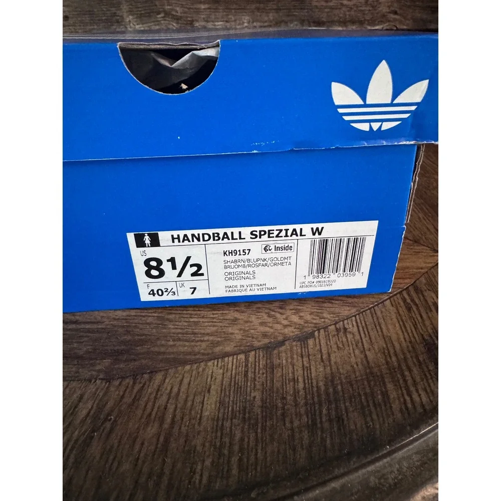 Adidas Handball Spezial W Shadow Brown Bliss Pink KH9157 Womens 8.5 NEW